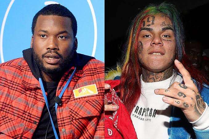  Meek Mill and Tekashi 6ix9ine scream at each other during incident in Atlanta 