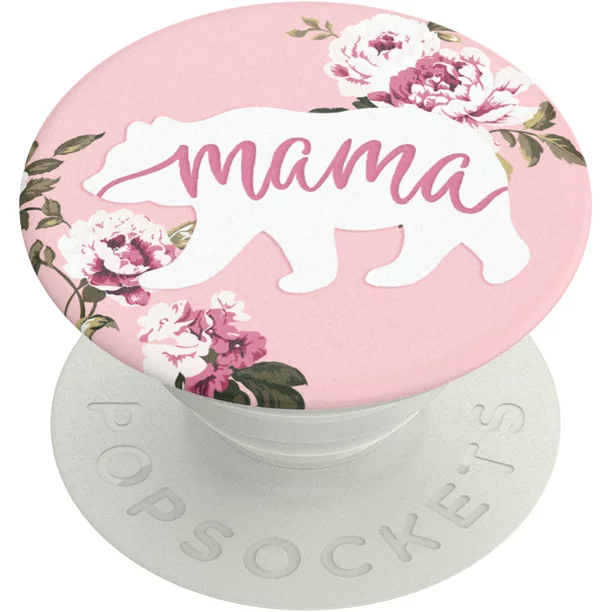 Popsockets Grip with Swappable Top for Cell Phones, PopGrip Mama Bear
