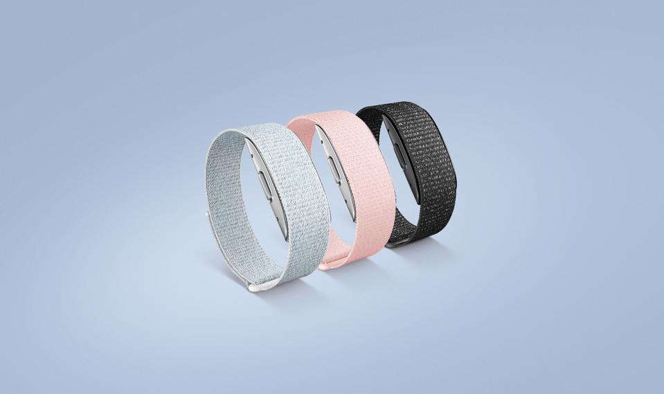 The Amazon Halo Band in three color options. AMAZON