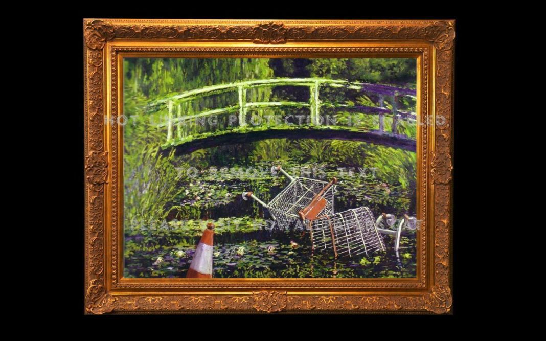 Banksy Show me the Monet painting sells for nearly $10 million
