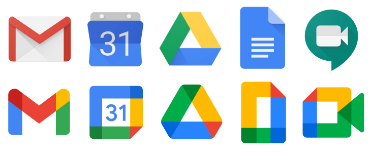 Google changes logos for Gmail, Hangouts, Meet and more