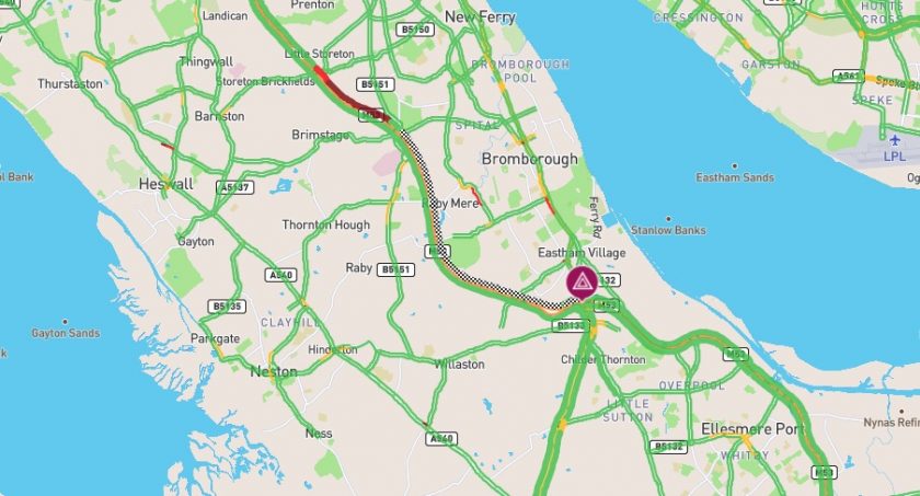M53 accident