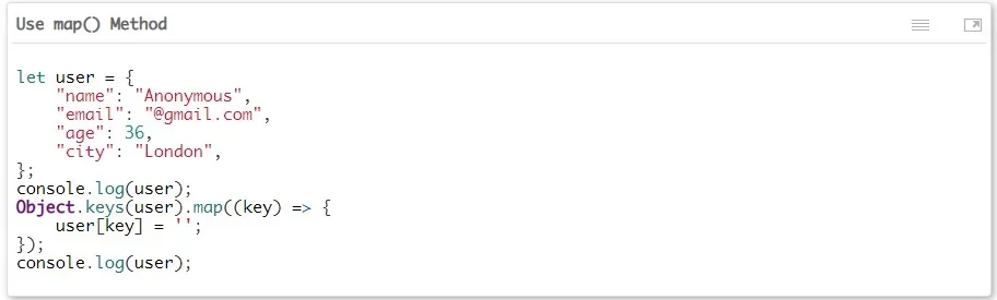 Object.key()