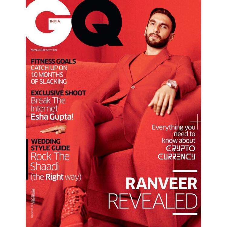 On the cover of GQ India