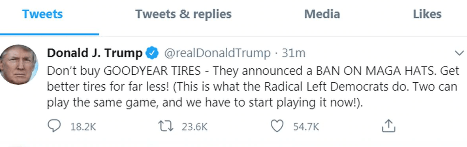 Trump's call for boycott of Akron company