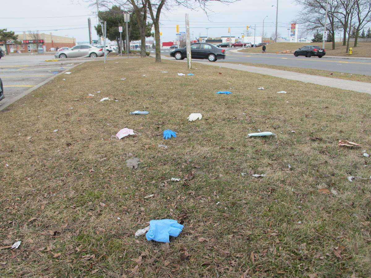 plastic waste on the streets