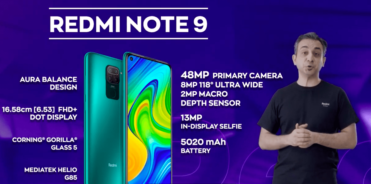Redmi Note 9 with 48 MP Quad-Camera launched